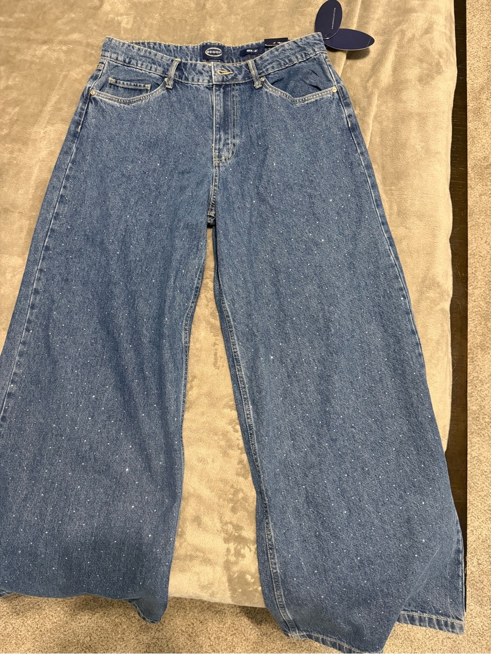 Scoop sparkle Wide Leg High-Rise Women's Jeans - size 12 nwt